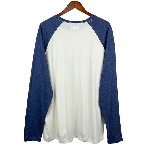 Columbia Thistletown Hills Raglan Shirt Tee Wicking Blue Men’s XXL 2XL - Picture 7 of 9
